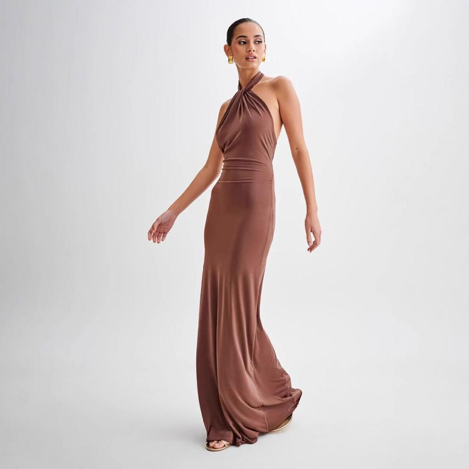 Slim Fit Waist-Slimming Evening Dress